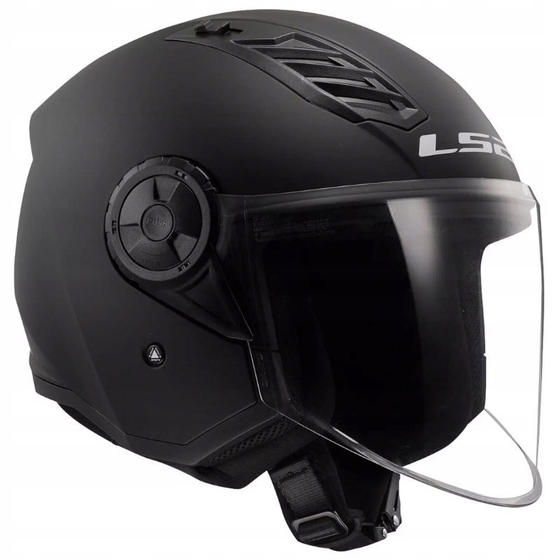 Helma LS2 OF616 Airflow II Solid Matt Black Čierna L