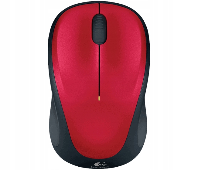 Logitech M235/Podróżny/Optyczny/1 000 DPI/Bezprzewodowy USB/Czerwony-Czerwony