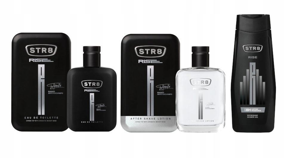 STR8 RISE ZESTAW 3cz EDT100ml + ASL100ml + ŻEL400ml