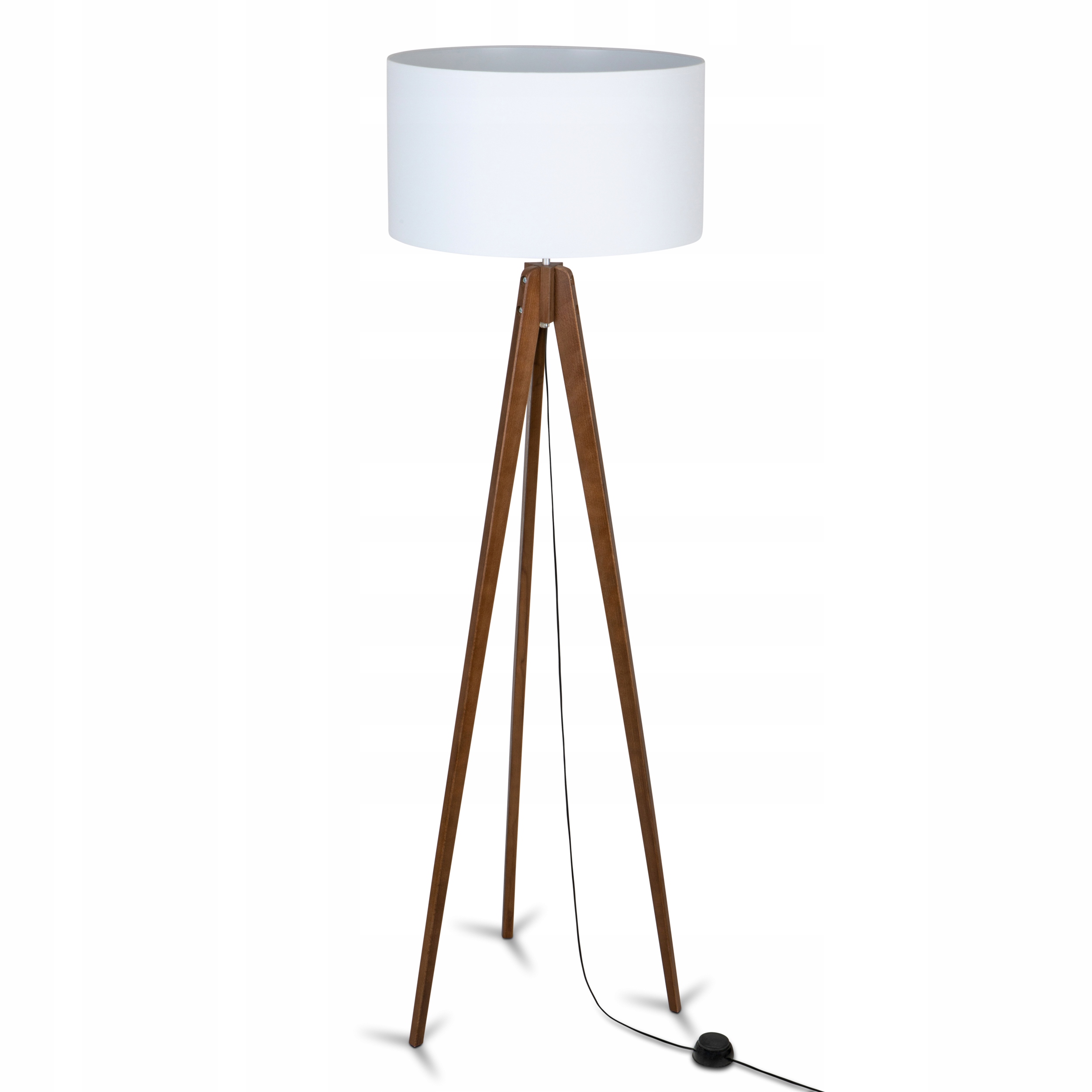 Lampa stojąca podłogowa 145cm Abażur 40/25 trójnóg