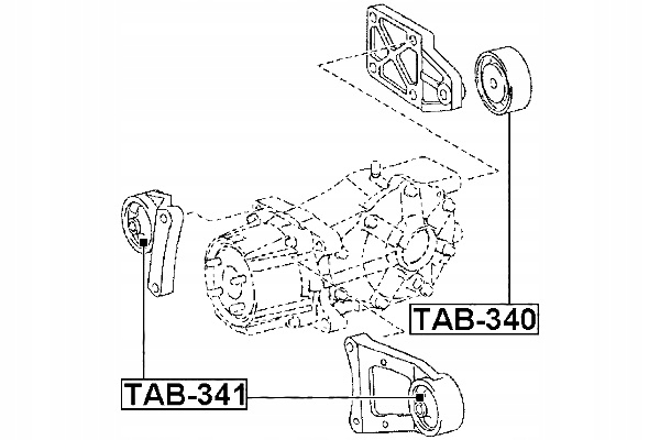PODUSZKA TYLNEGO MECHANIZMU RÓŻNICOWEGO TOYOTA RAV4 Producent części Febest