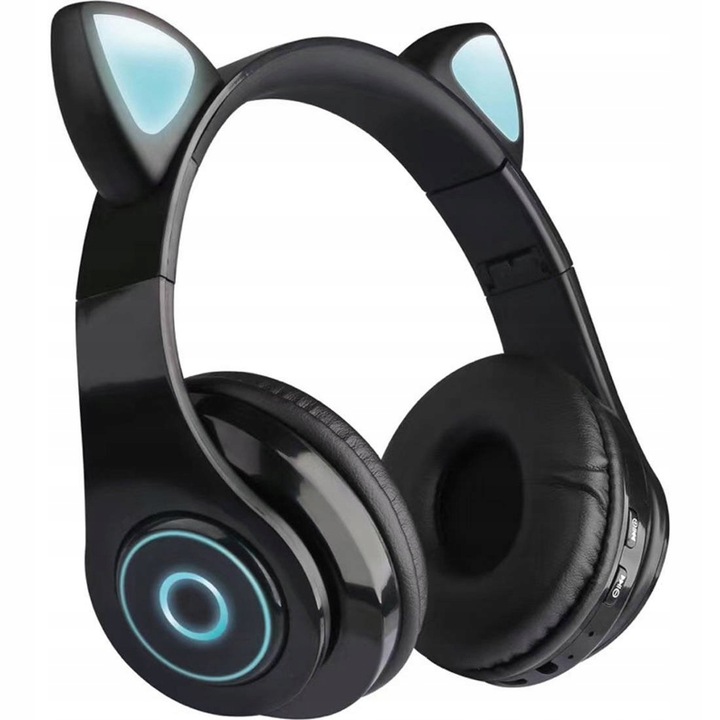 

Słuchawki Dla Dzieci Bluetooth Kocie Uszy Led Rgb
