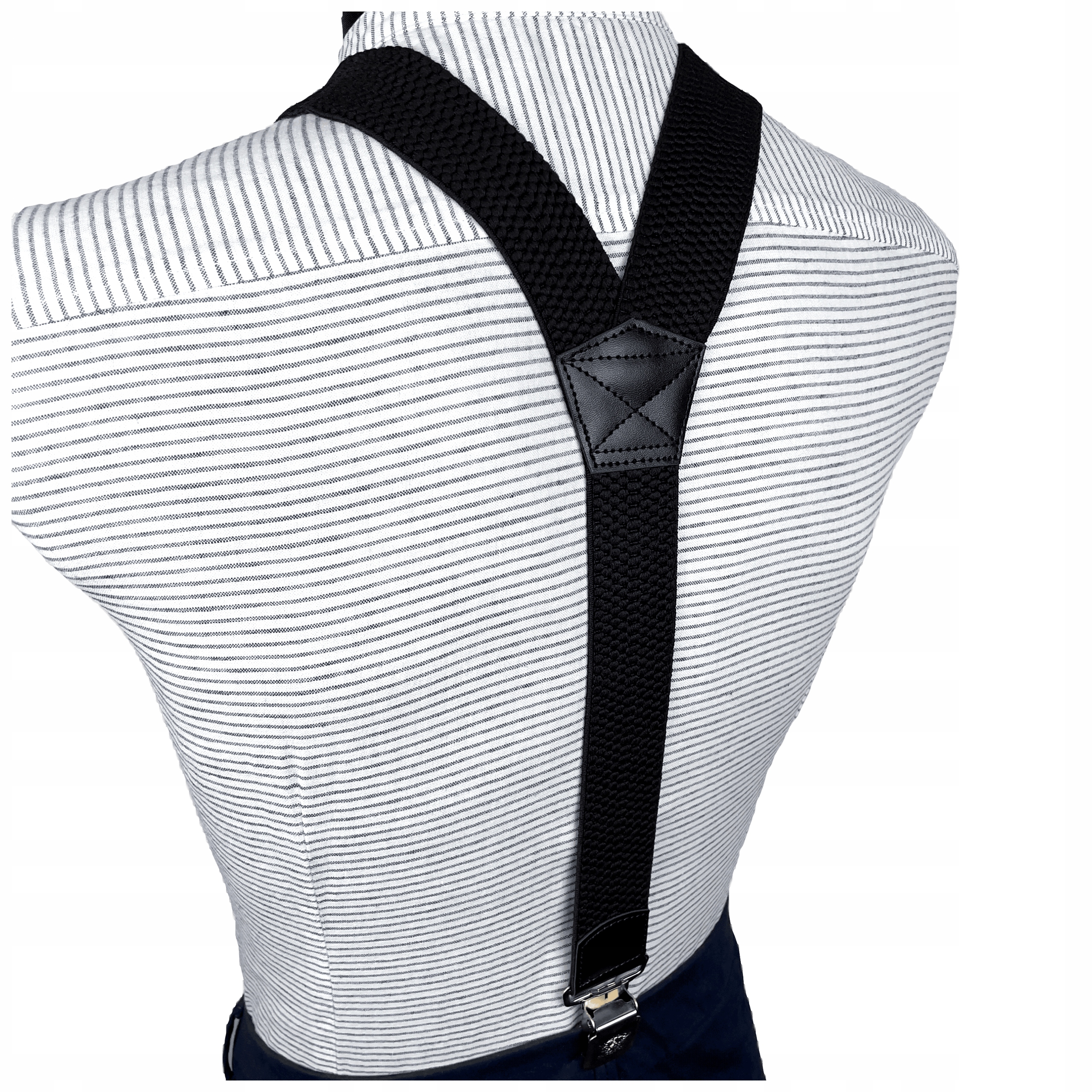 Szelki do spodni Czarne Bardzo Mocne szerokie 4 cm Marka CGM