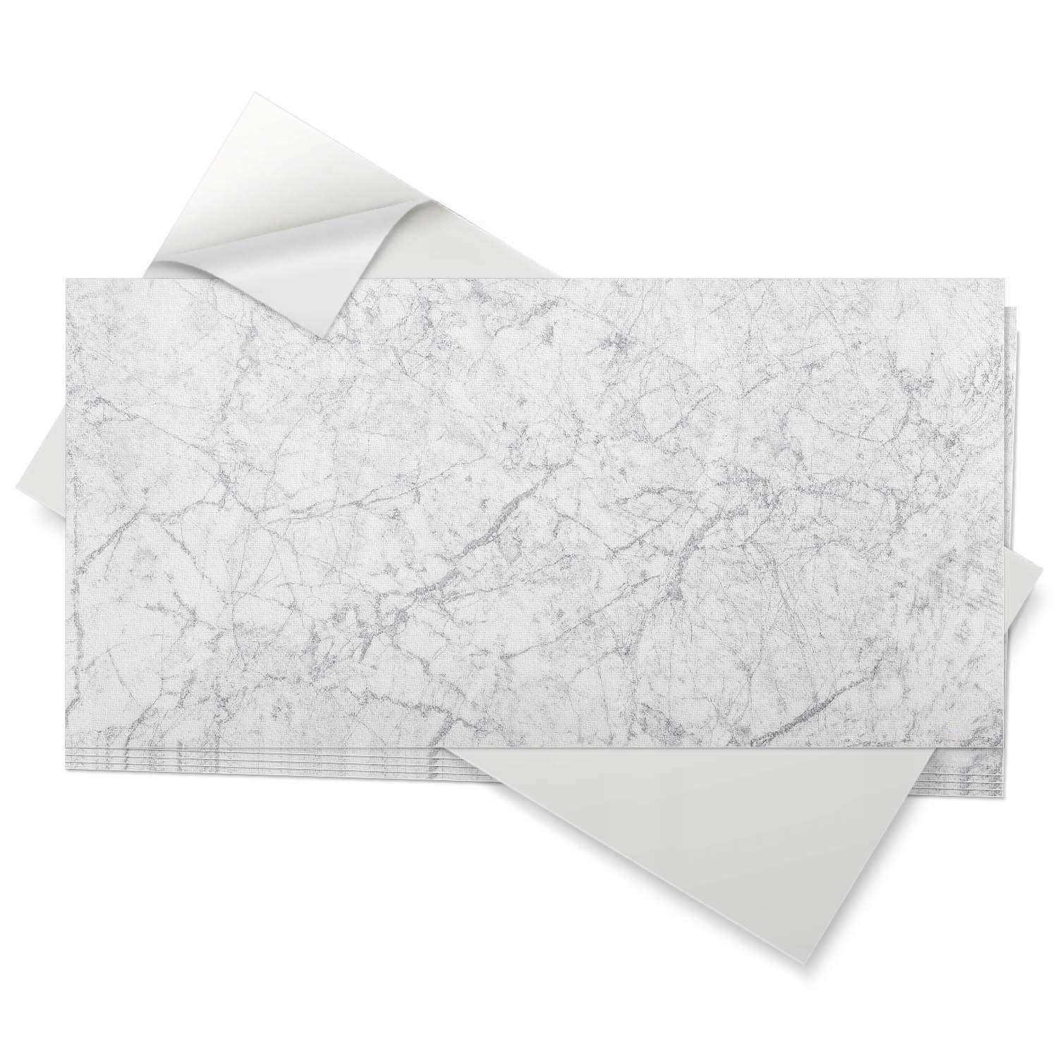 Vinylové samolepící dlaždice 6 ks 60x30 cm Mramorový vzor s žilkami