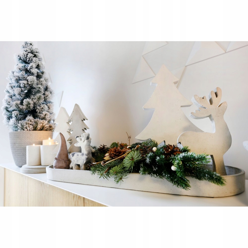 CHOINKA Z BETONU ARCHITEKTONICZNEGO FIGURKA OZDOBA Materiał dominujący inny