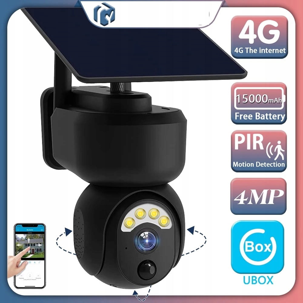 KAMERA SŁONECZNA GSM 4G NA KARTE SIM JAKOŚĆ 5MPX