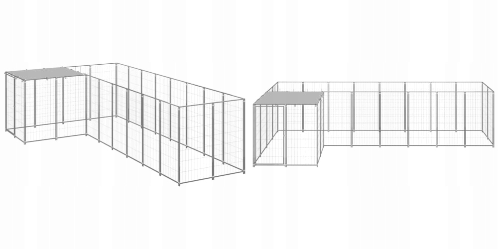 Levně Stříbrná, Kotec pro psa, 05 m², 6, ocelová