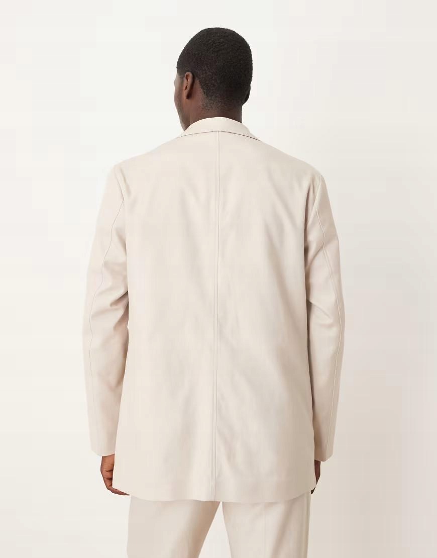 Asos Design Béžová Sako Knoflíky B23 L