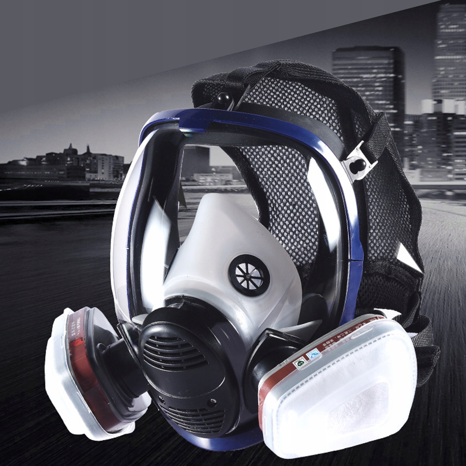 6800 MASKA PRZECIWPYŁOWA KOMPLETNA+FILTRA ZESTAW Wyrób medyczny nie