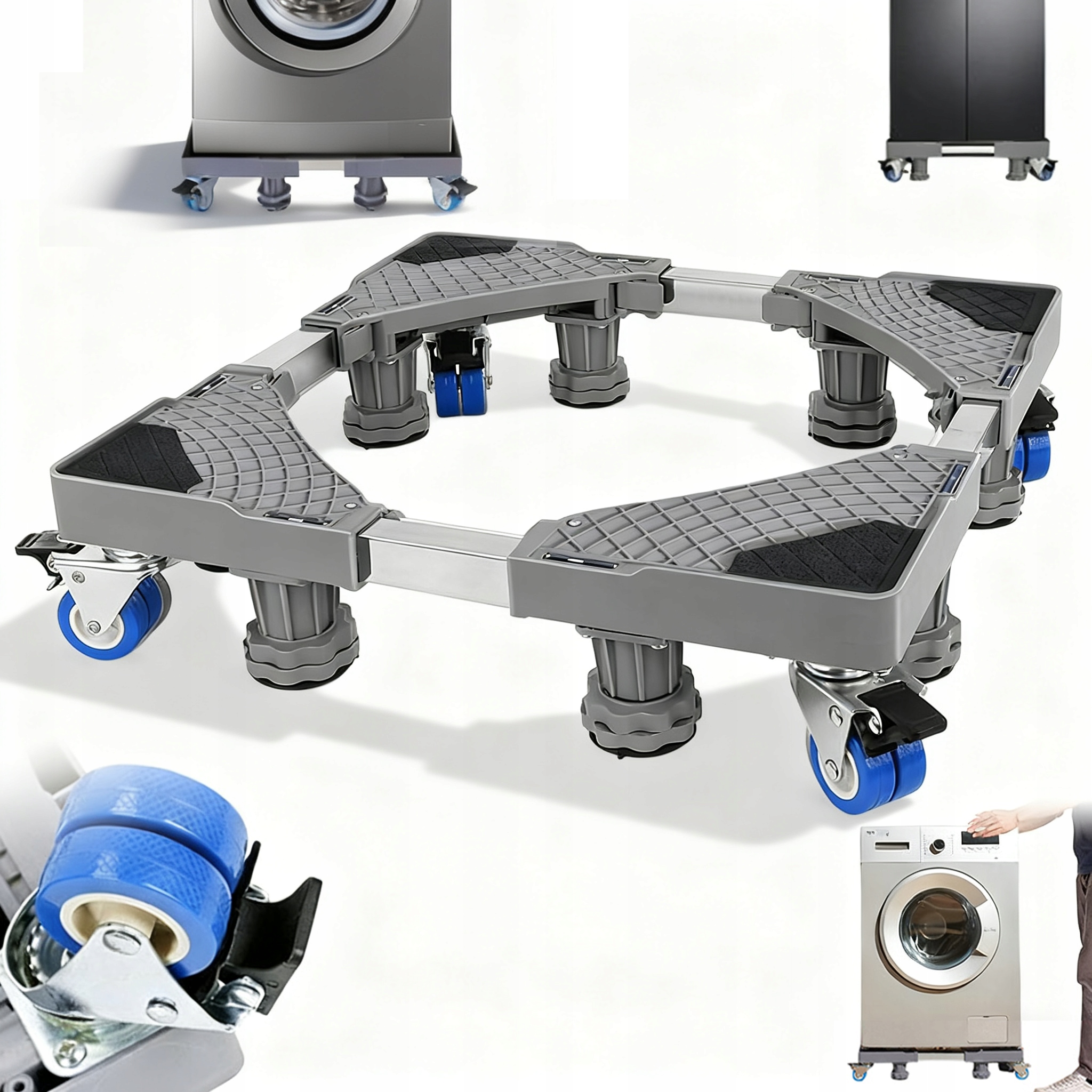 Podstawka Ruchoma 250KG Ładowność Odporny Na Wstrząsy Regulacja 42-66CM