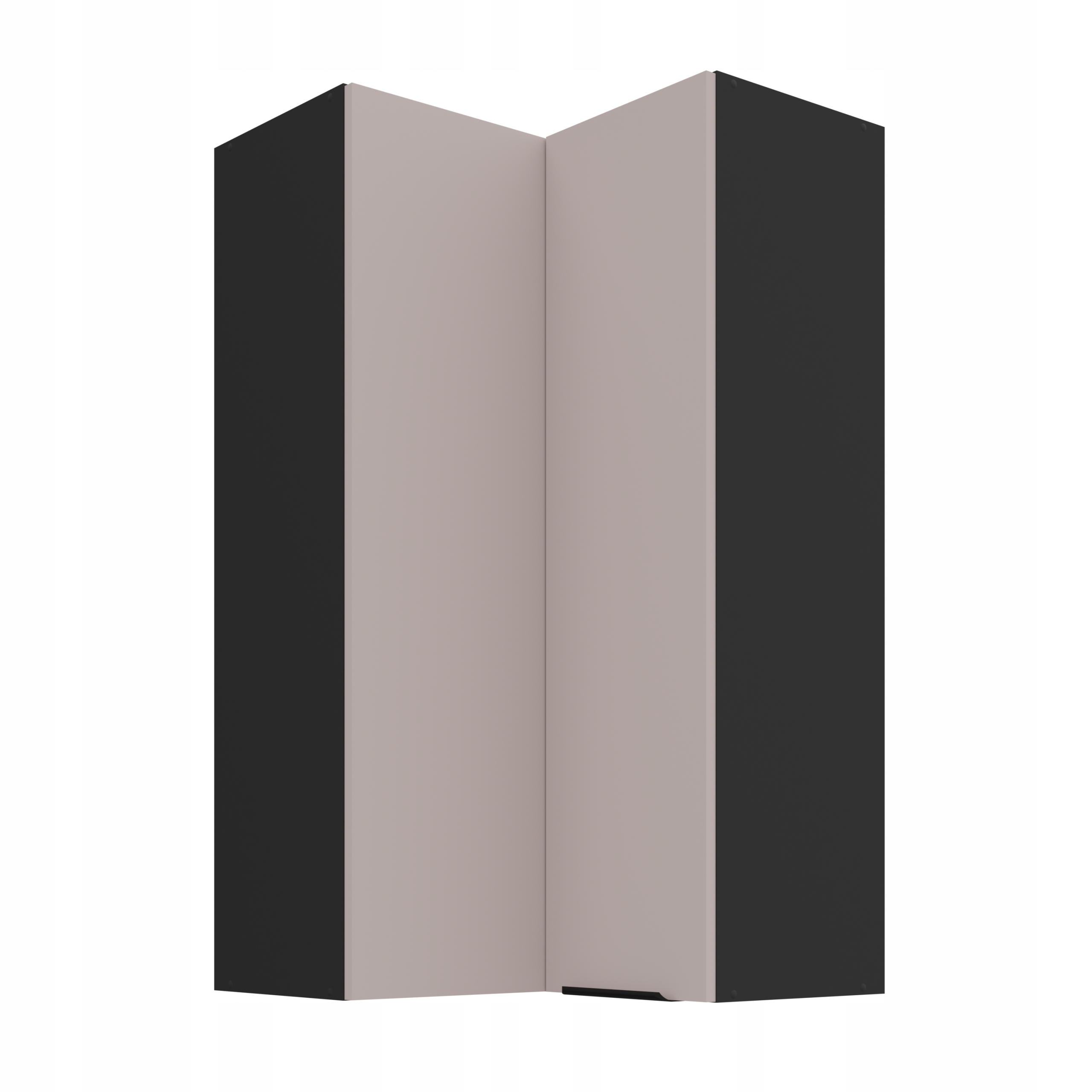 Kuchyňská skříňka závěsná rohová Mivaro 60×60 GN-108 2F 90° Kašmír Na Míru