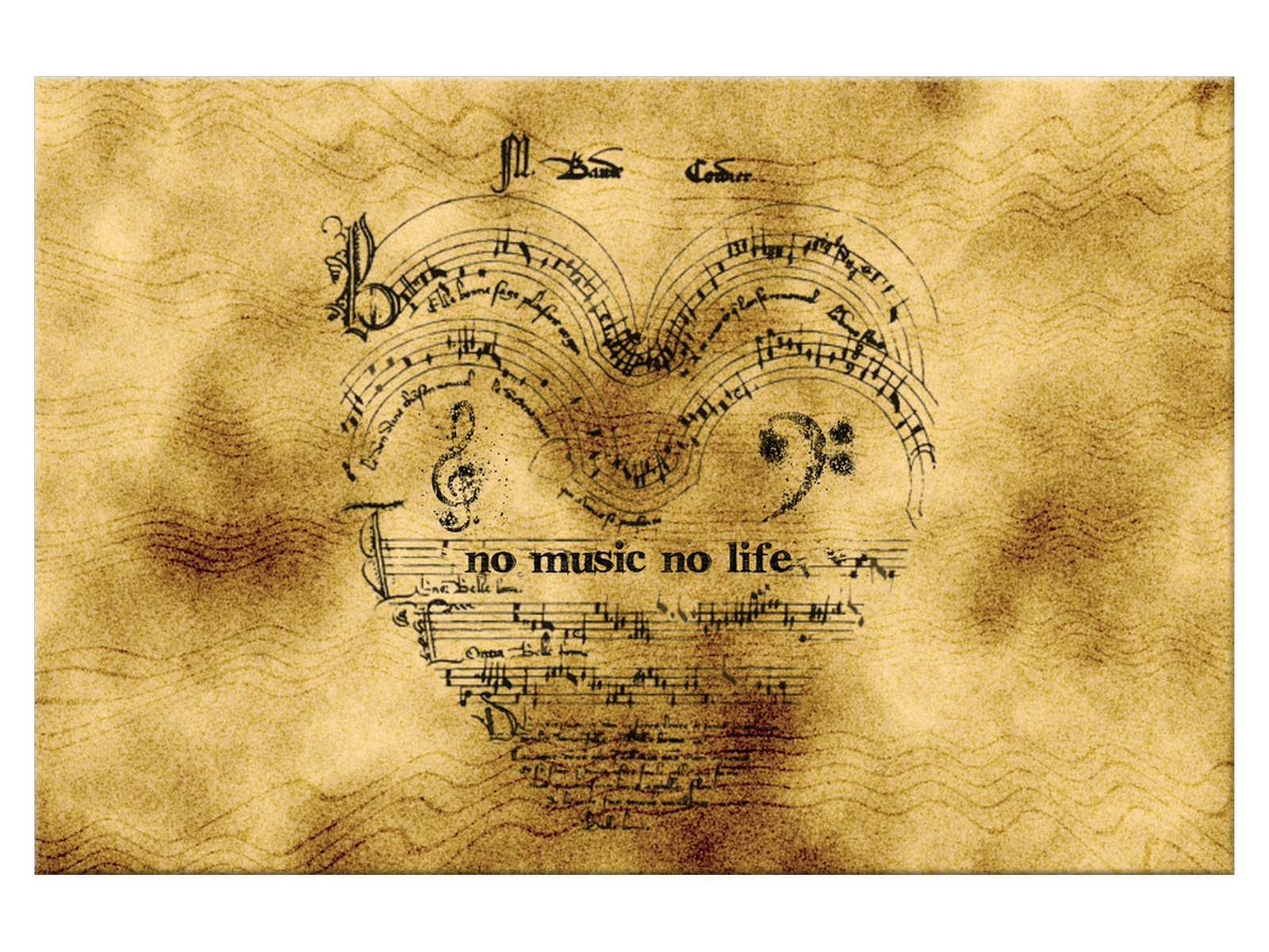

Obraz No music no life 120x80 Muzyka 939A_1B