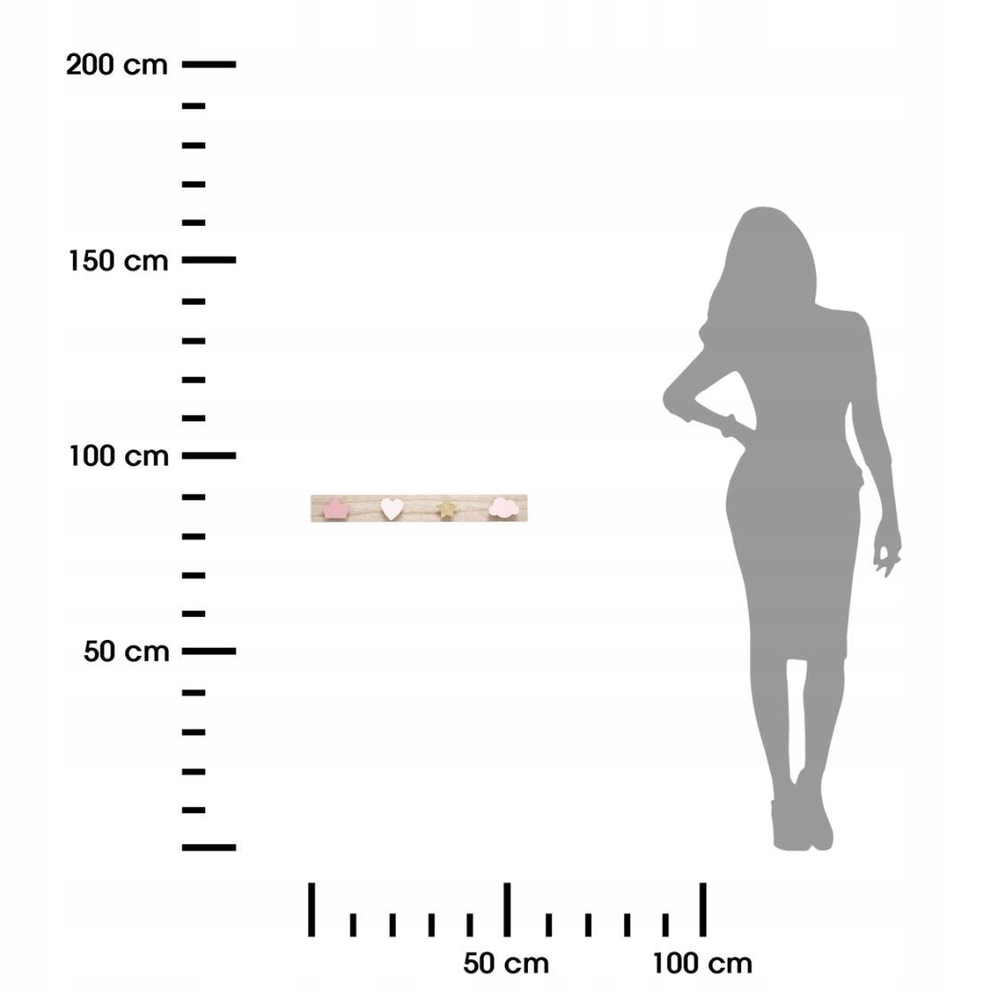 Wieszak ścienny na ubrania dla dzieci róż złoto Marka Atmosphera