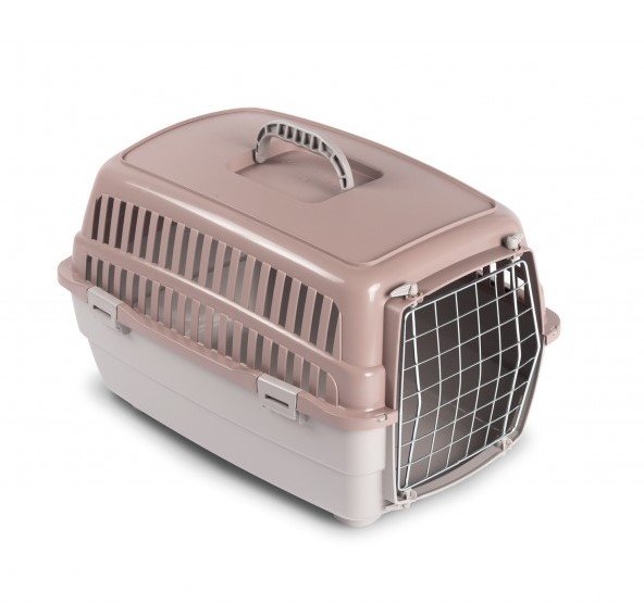 Levně Přepravka pro psy a kočky Weekend L béžová 60x42x40 cm