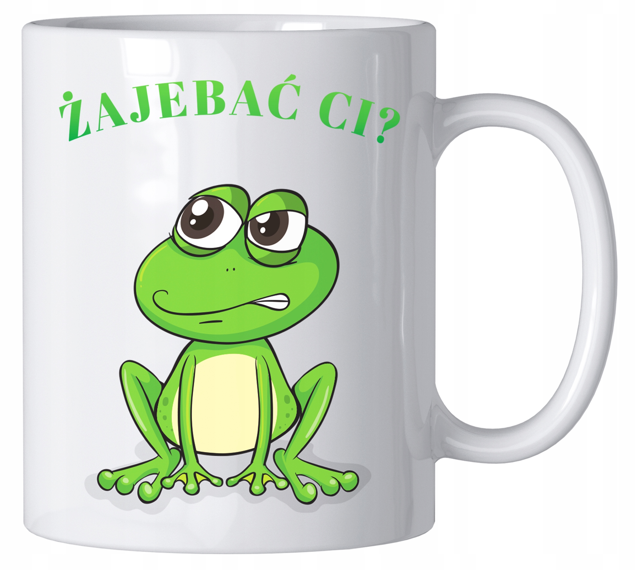 

Kubek Żaba Żajebać CI  Śmieszny 330 ML