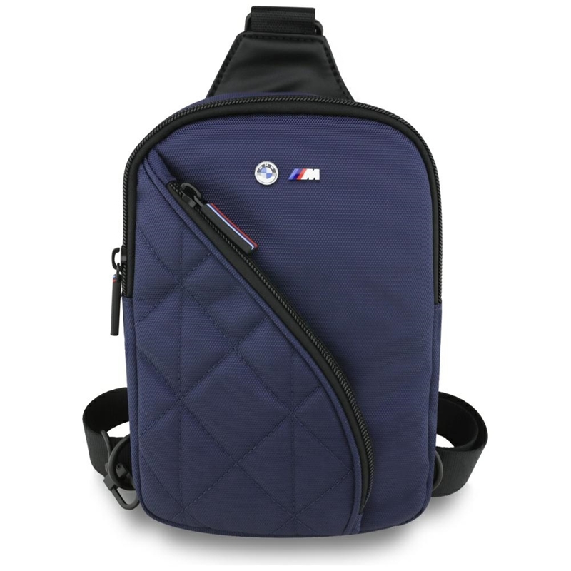 Bmw Nylon Pocket & Metal Logo crossbody kabelka na telefon (granátová)