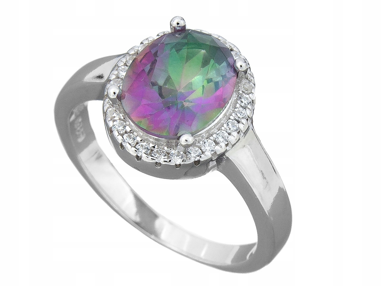 Stříbrný Prstýnek Mystic Topaz Vel