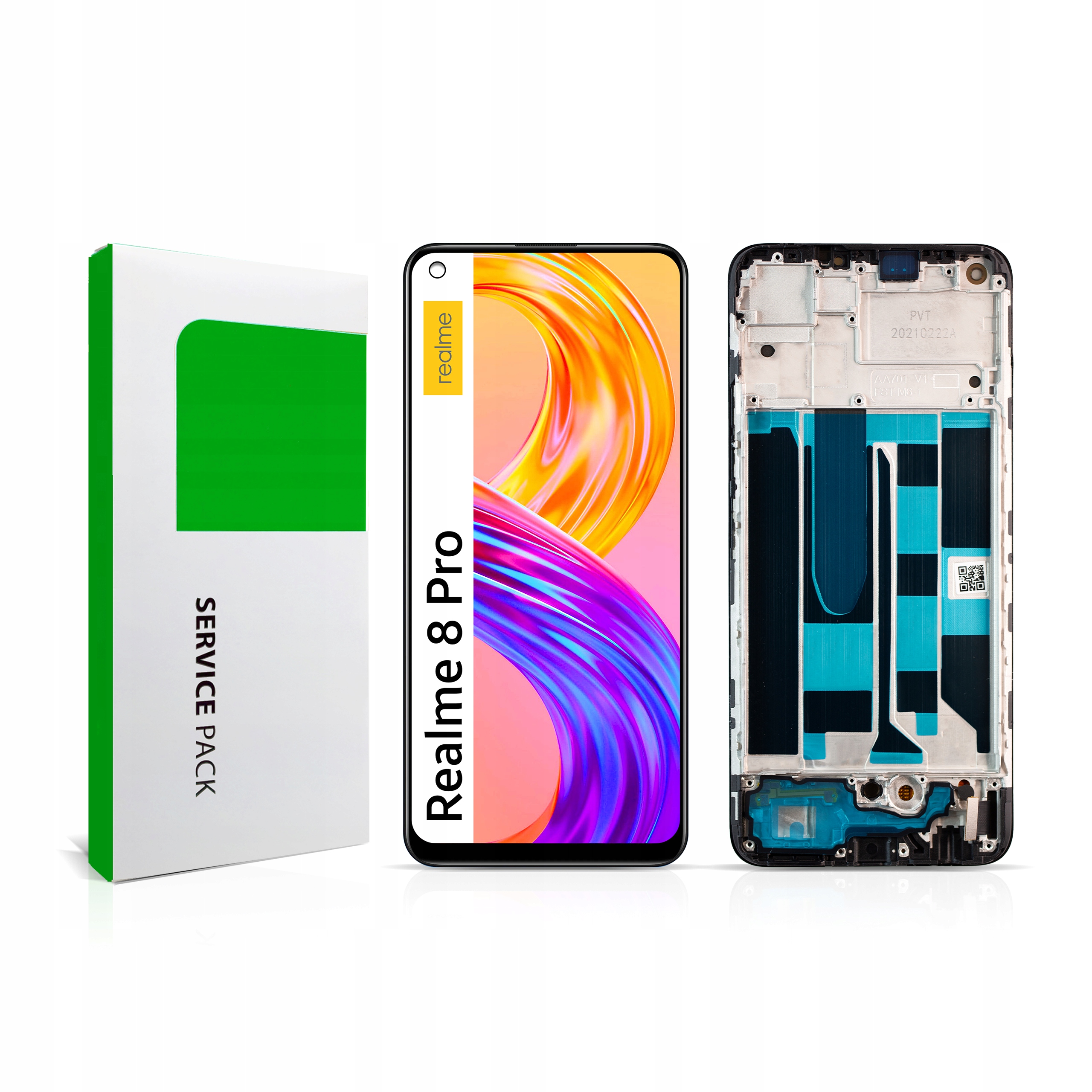 Displej s rámečkem pro Realme 8 Pro Originál Zila Display Panel LCD