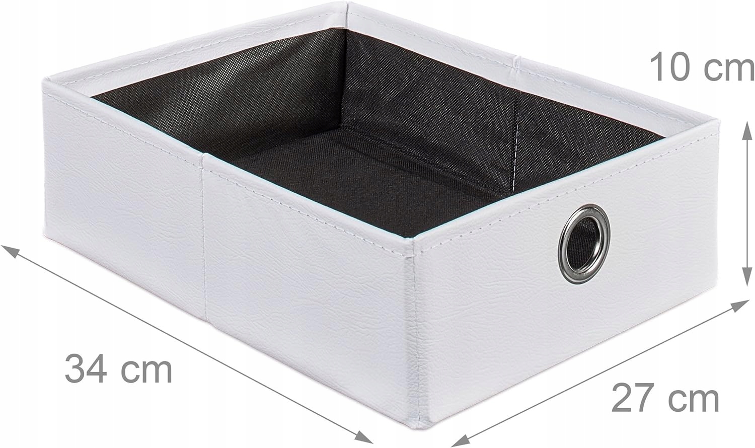 Relaxdays Taboret pufa biała, 38 x 38 x 38 cm Kod producenta `````