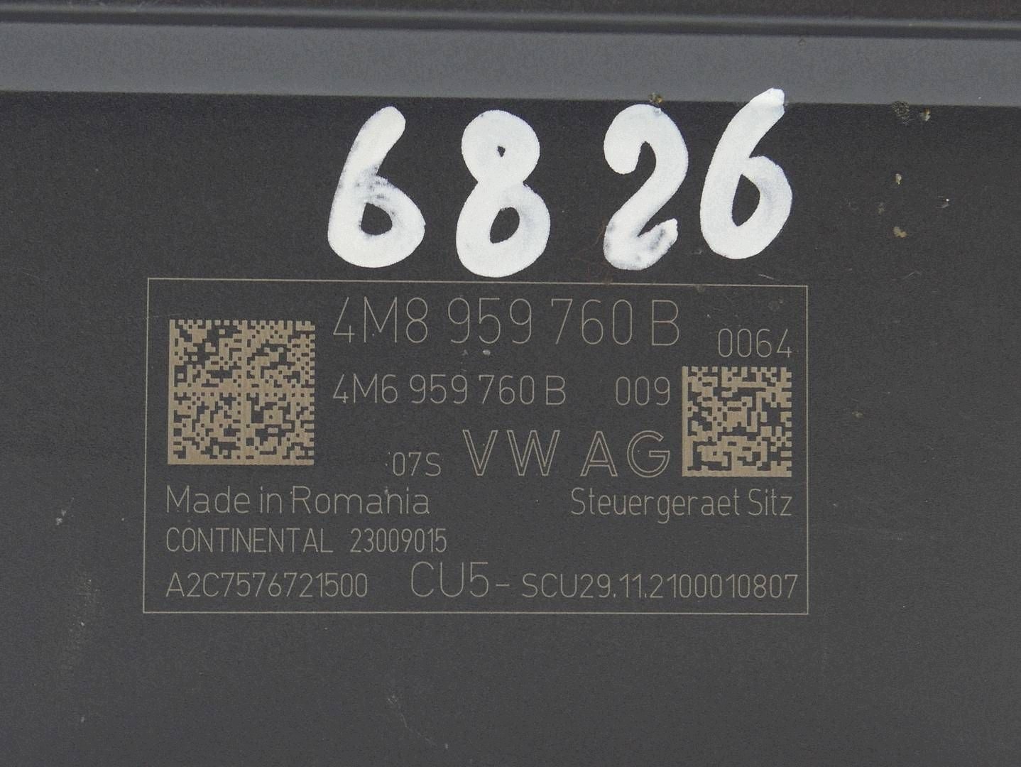 module control unit seat PORSCHE TAYCAN 9J1 4M8959760B