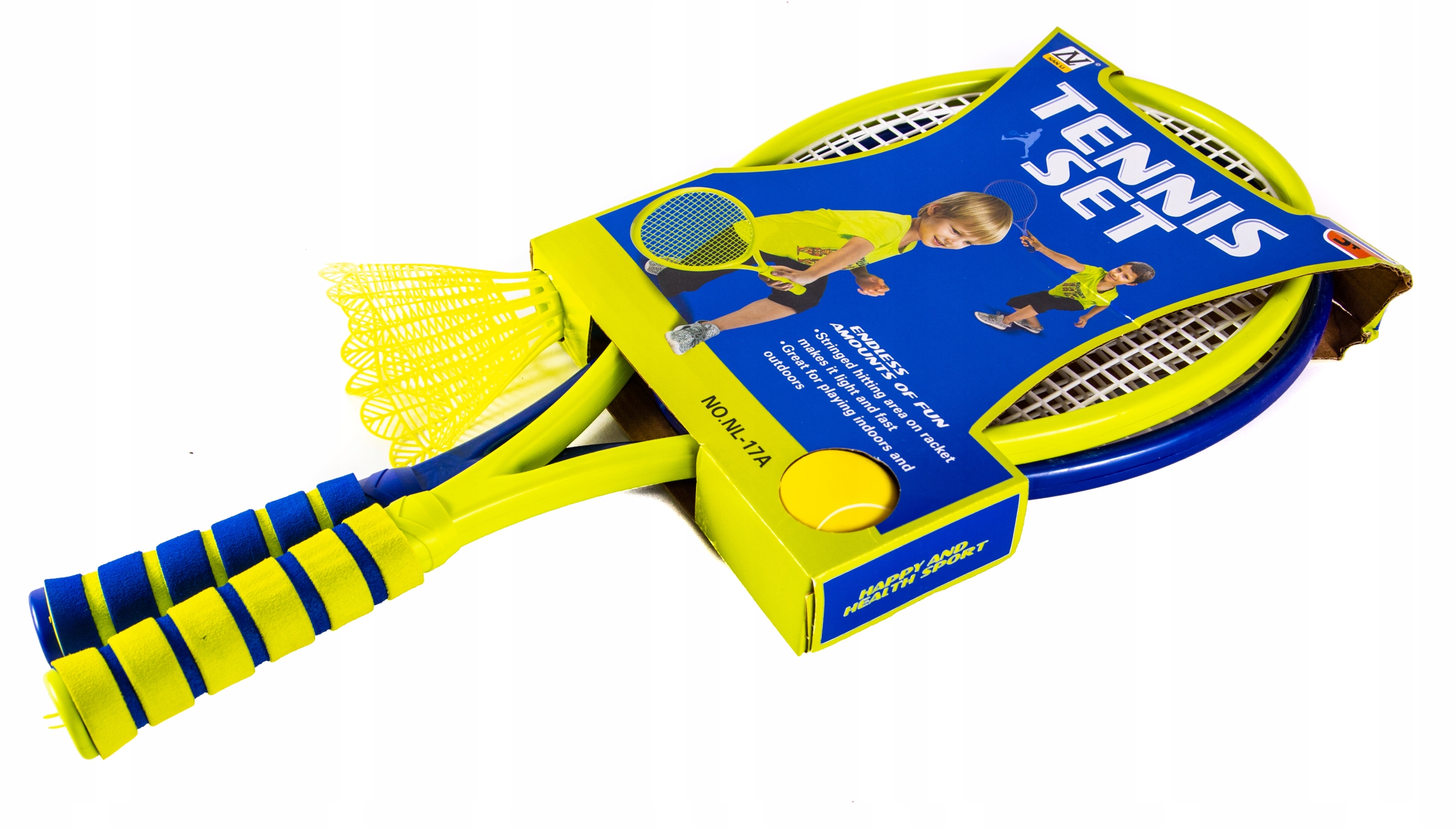 ZESTAW DO GRY DLA DZIECI RAKIETKI TENIS BADMINTON Marka Midex