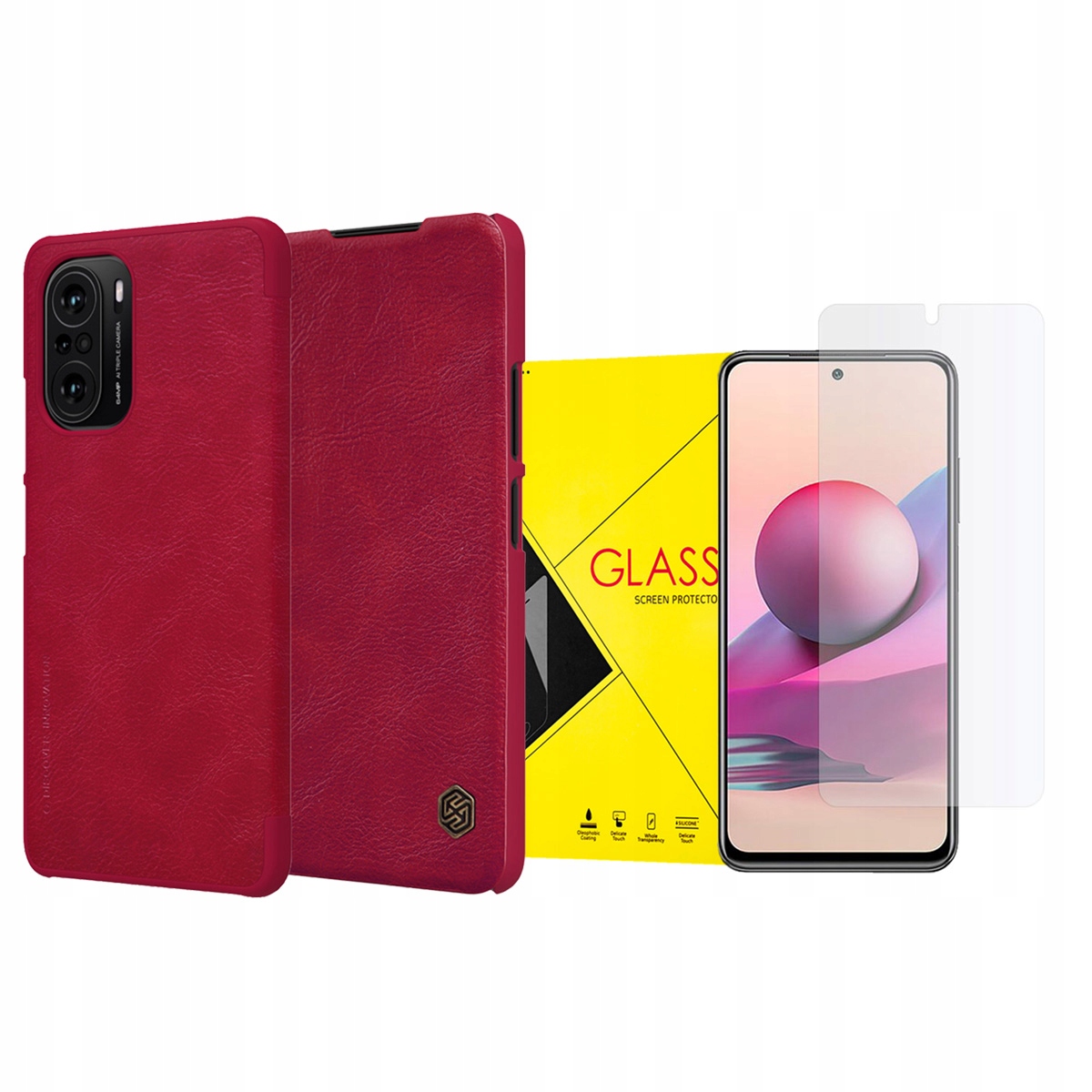 

Nillkin Qin Etui Do Poco F3/MI-11i + Szkło Hybryda