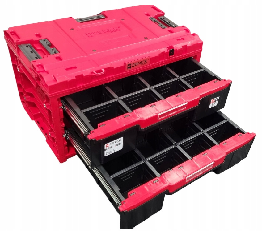 QBRICK Skrzynka szuflady ONE 2.0 RED Drawer 2 Toolbox 2.0