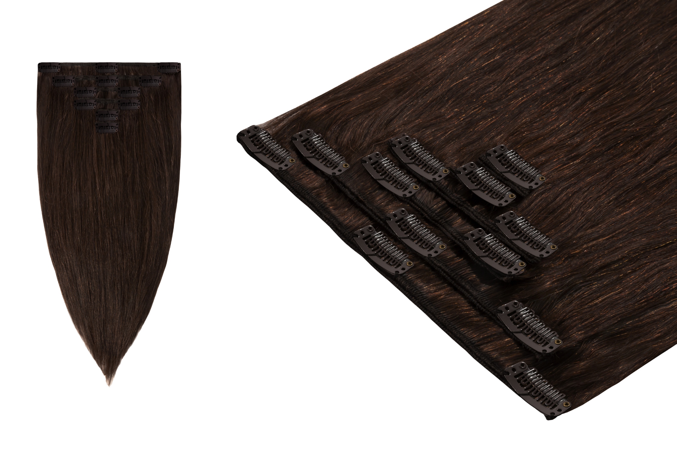 Clip In Příčesek Do Vlasů Přírodní Připínáčky Klipsy 50 cm 6 pásků 70 g BestHair