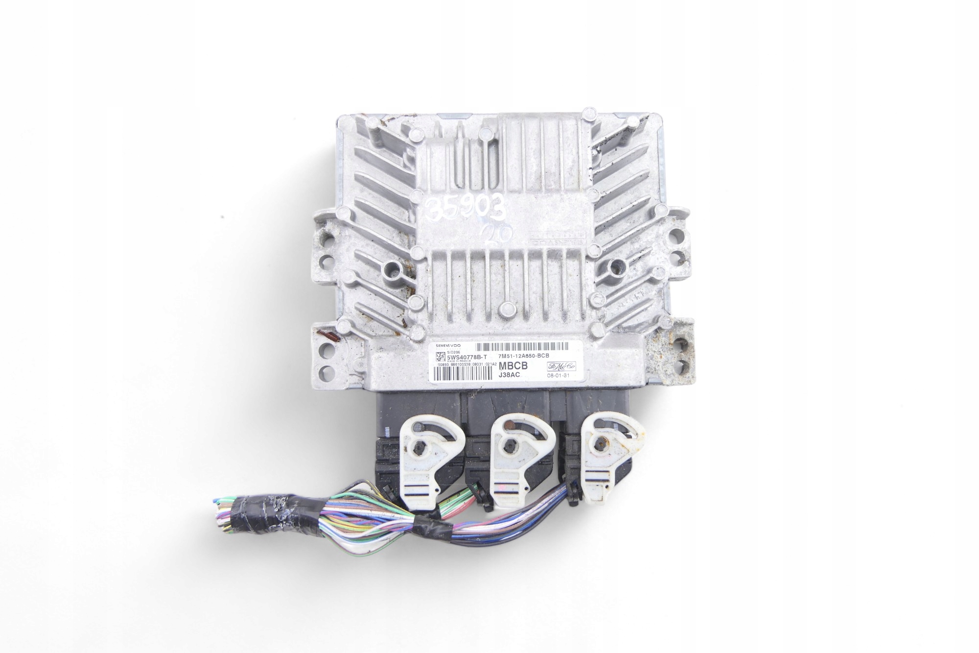 computer control unit of the engine FORD FOCUS MK2 1.8 TDCI 7M51-12A650-BCB