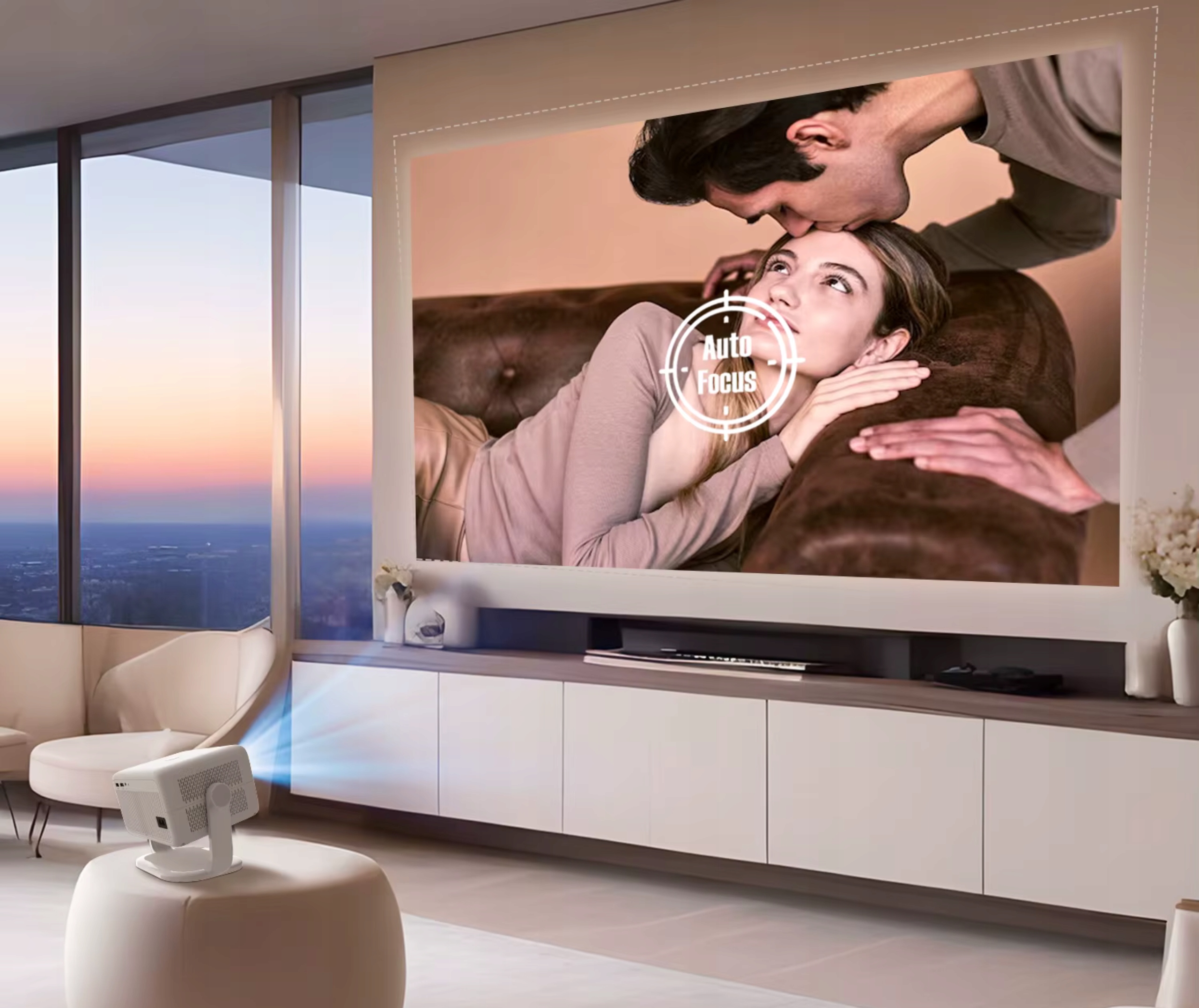 PROJEKTOR 4K FULL HD ANDROID AUTO FOKUS NETFLIX APLIKACJE OBROTOWY 2025 Żywotność lampy w trybie normalnym 50000 h