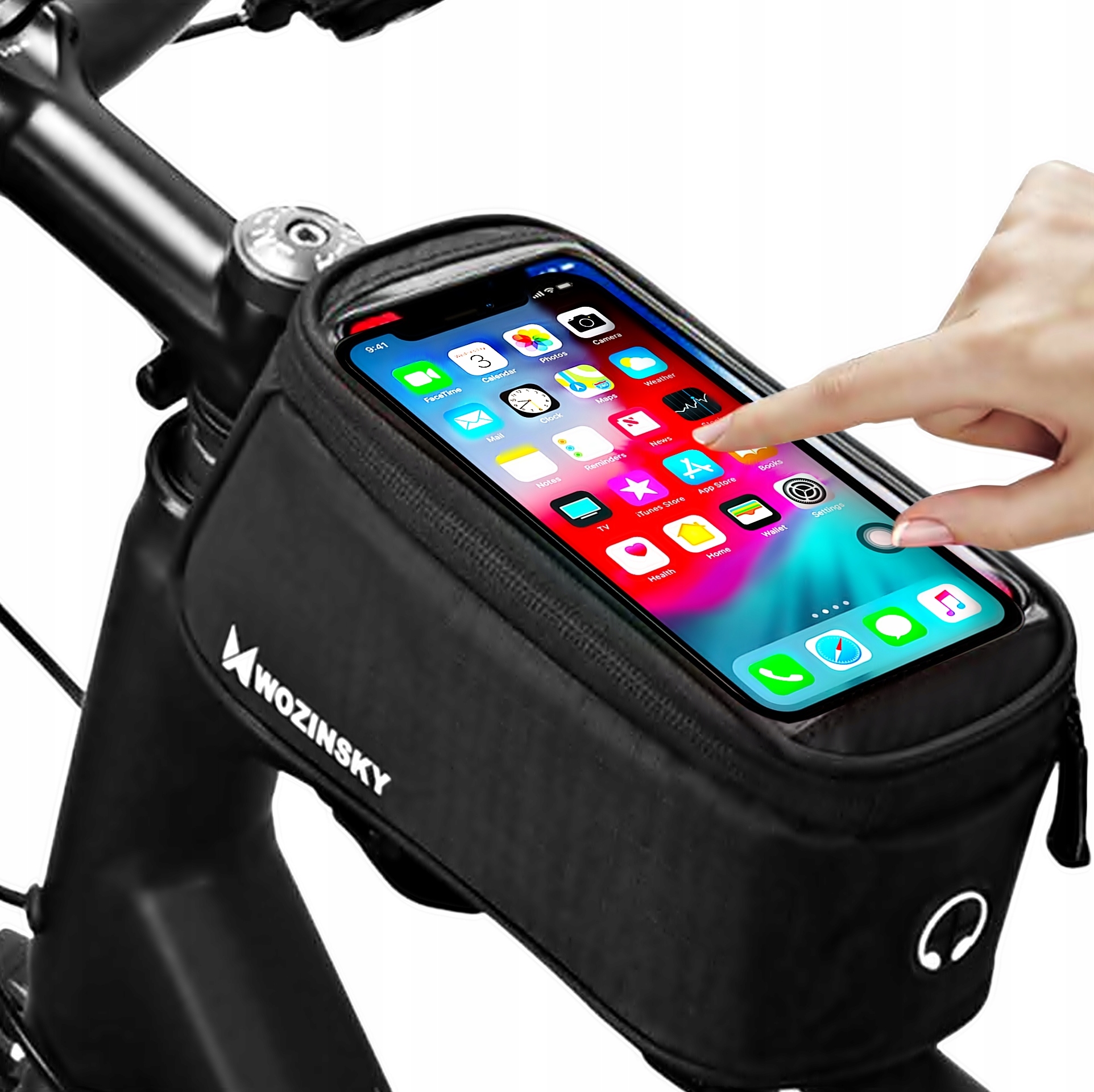 

Duża Sakwa Rowerowa Wodoodporna Na Telefon Do 6,7