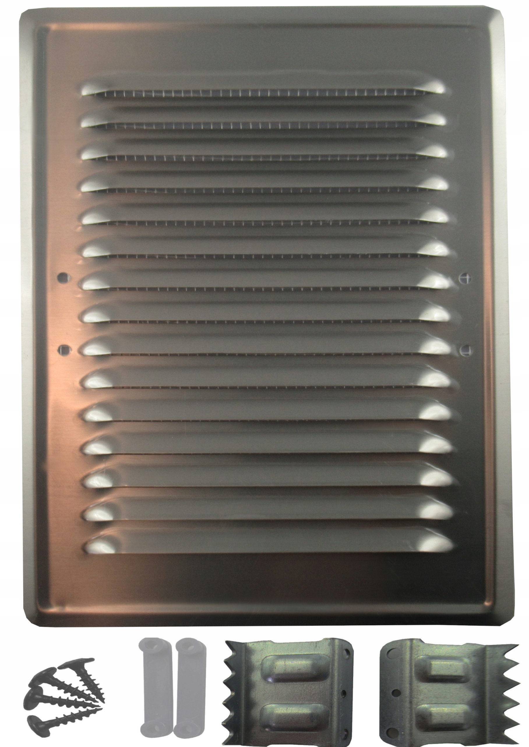 KRATKA WENTYLACYJNA14X21 NIERDZEWNA METAL ŁAPKI