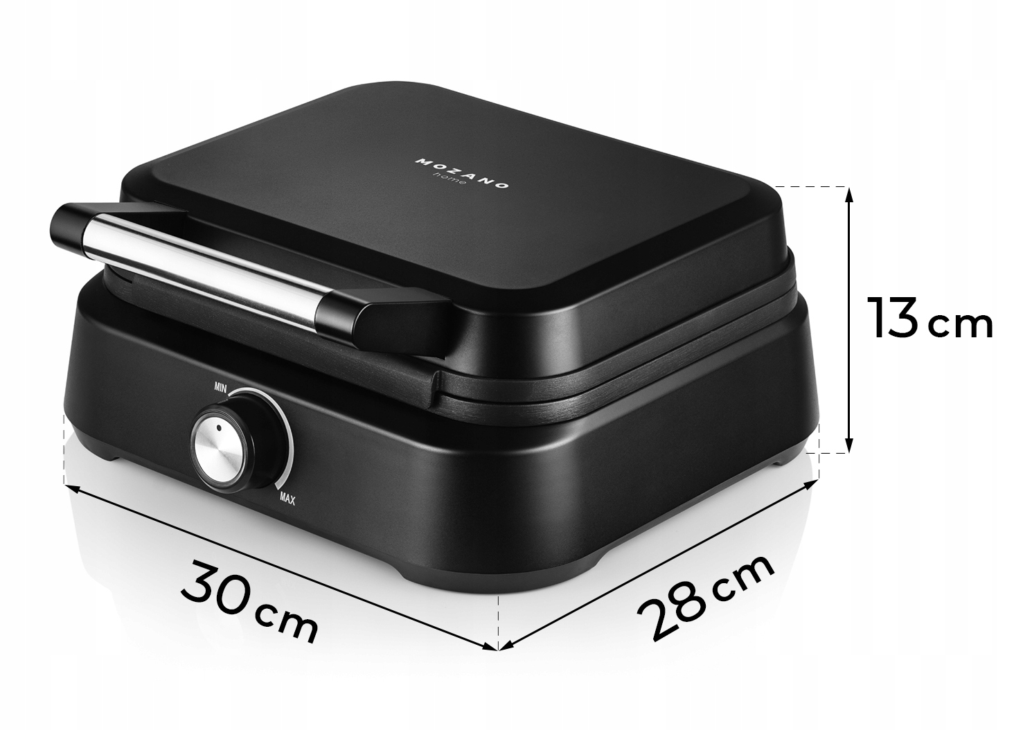 GOFROWNICA 2 DUŻE CHRUPIĄCE GOFRY XXL MOCNA 2200W MARMUROWA POWŁOKA MOZANO Kształt gofrów prostokąt