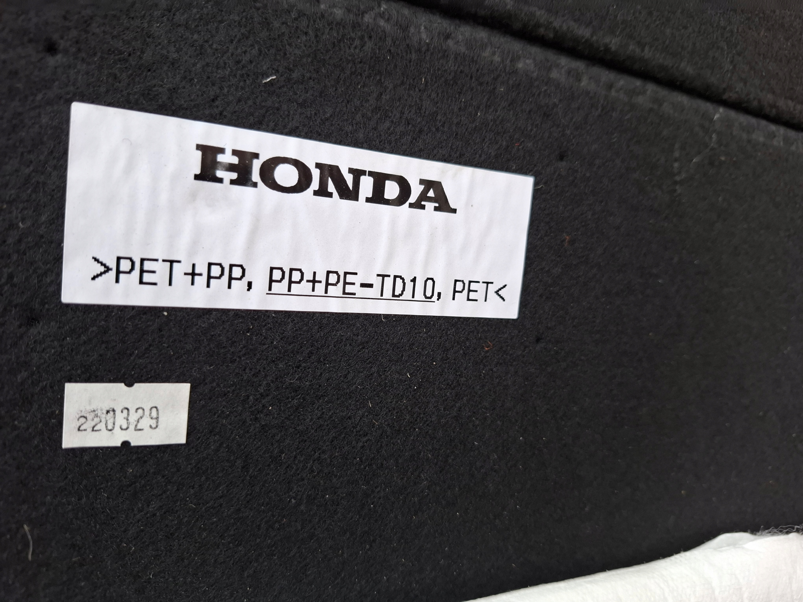 mats floor boot HONDA CR-V V 22r