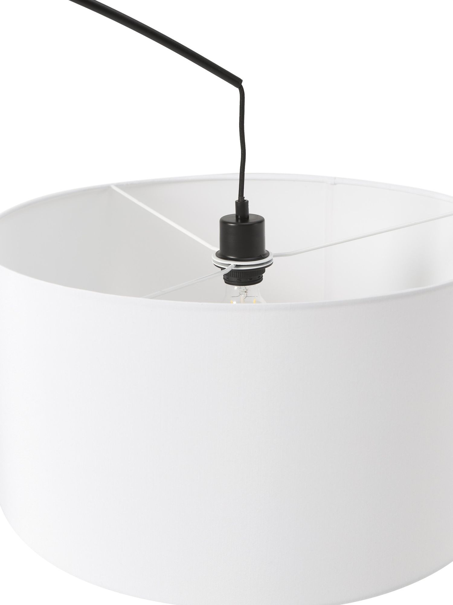 Duża lampa łukowa Niels biało-czarna Kod producenta DEL9LIT04-112