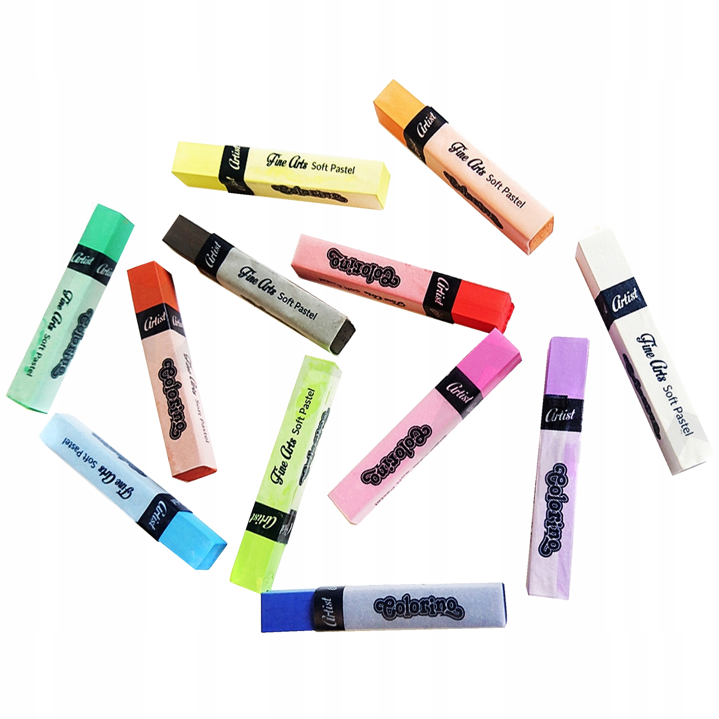 KREDKI PASTELOWE ARTIST 12 KOLORÓW SUCHE COLORINO Marka Colorino
