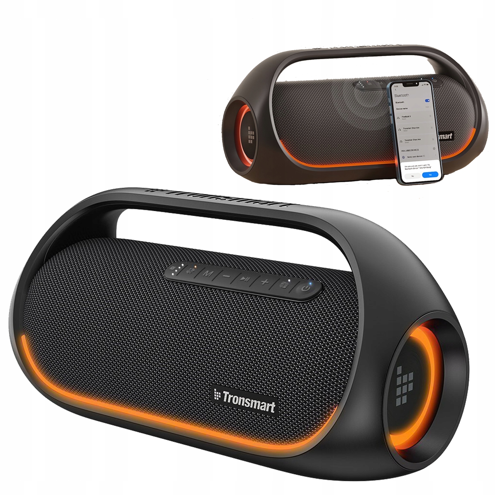 Bluetooth reproduktor Prenosný Tronsmart Party bang 60W Mobilný Nfc čierny