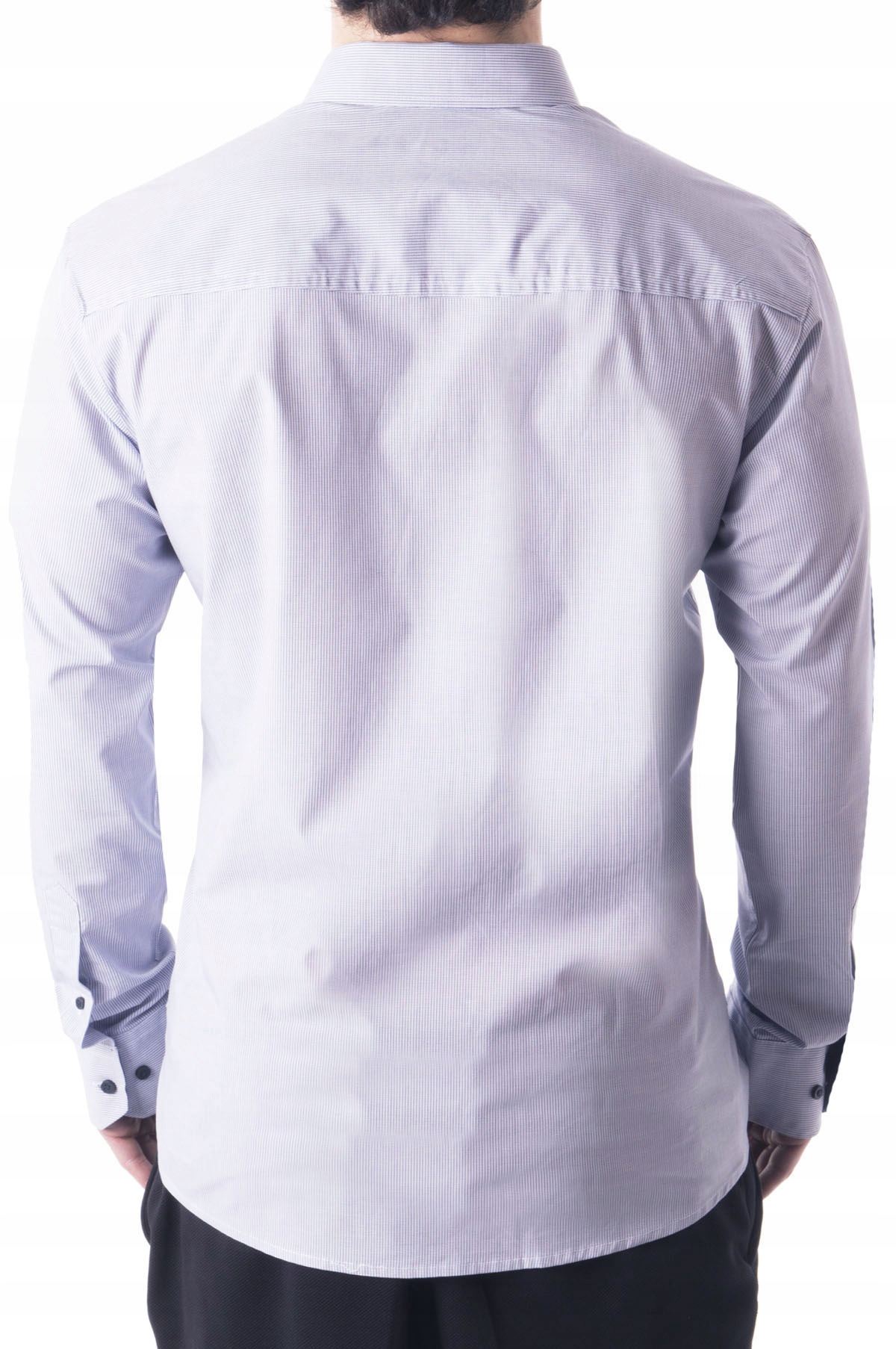 L - KOSZULA MĘSKA ELEGANCKA 96100A Rękaw długi rękaw