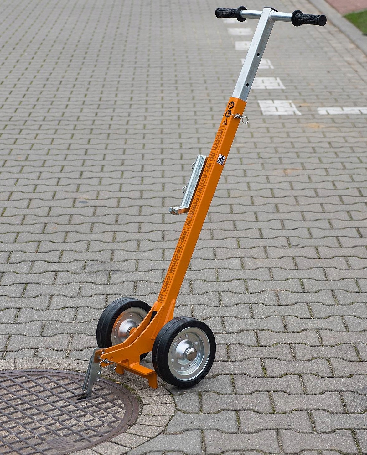 Vozík, zdvihák na šachty s háčikmi