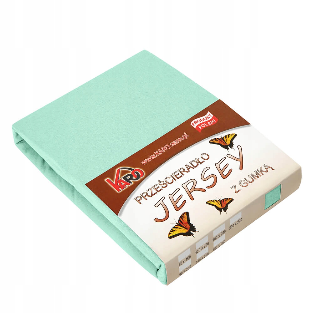 

Prześcieradło jersey z gumką 70x140 pistacjowe
