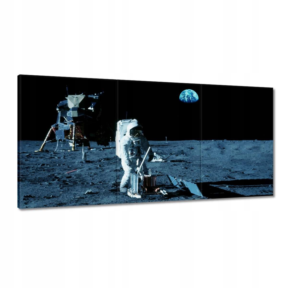 Obrazy 180x90 Astronaut Mesiac Zem