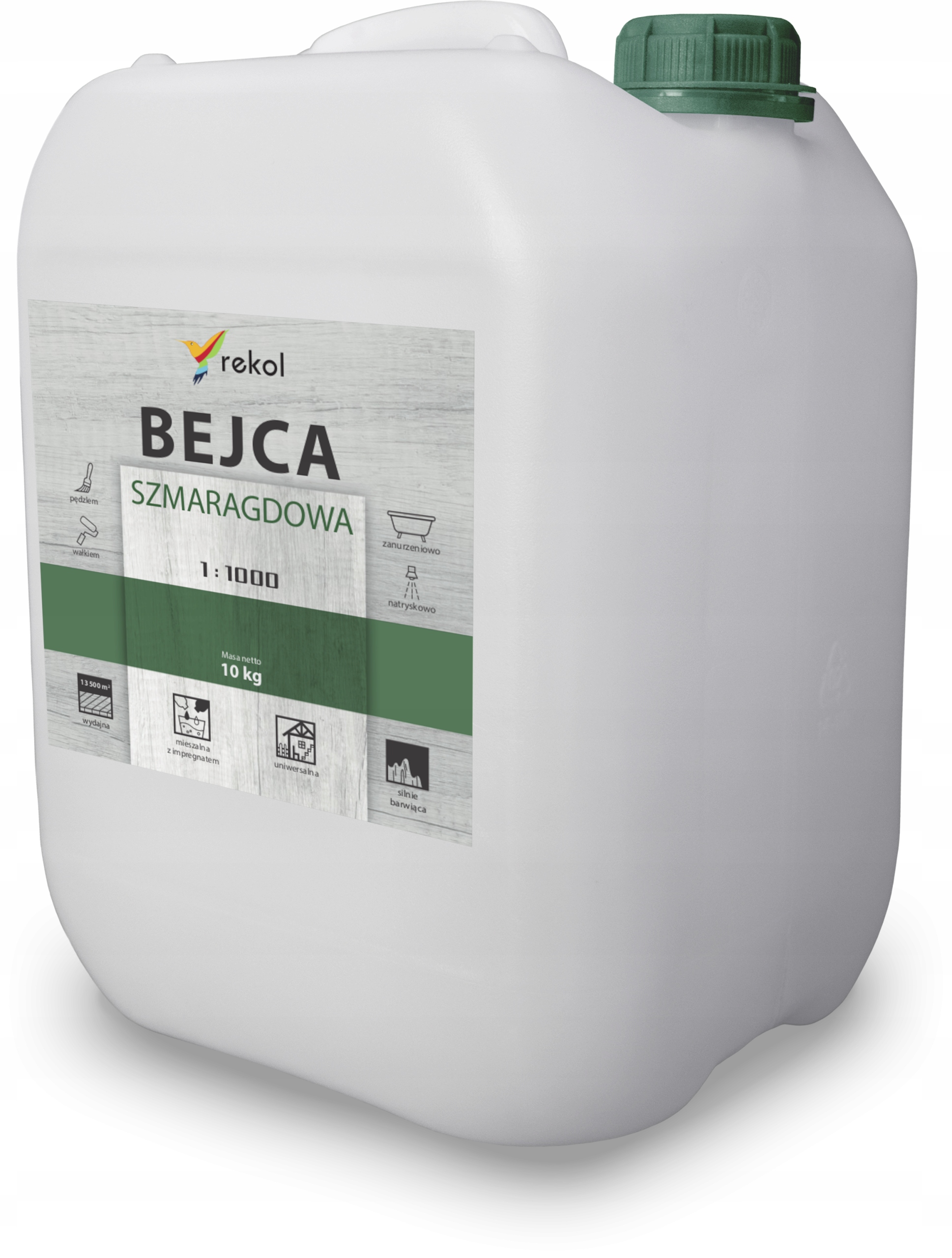 Rekol Mořidlo Na Dřevo Smaragdové 10kg Barvivo Na Impregnace Značkovač