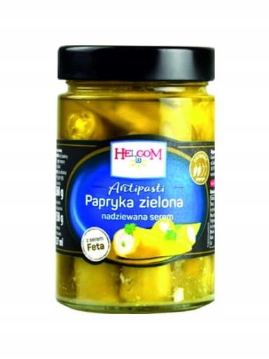 Levně Zelená paprika plněná sýrem Helcom 327 ml