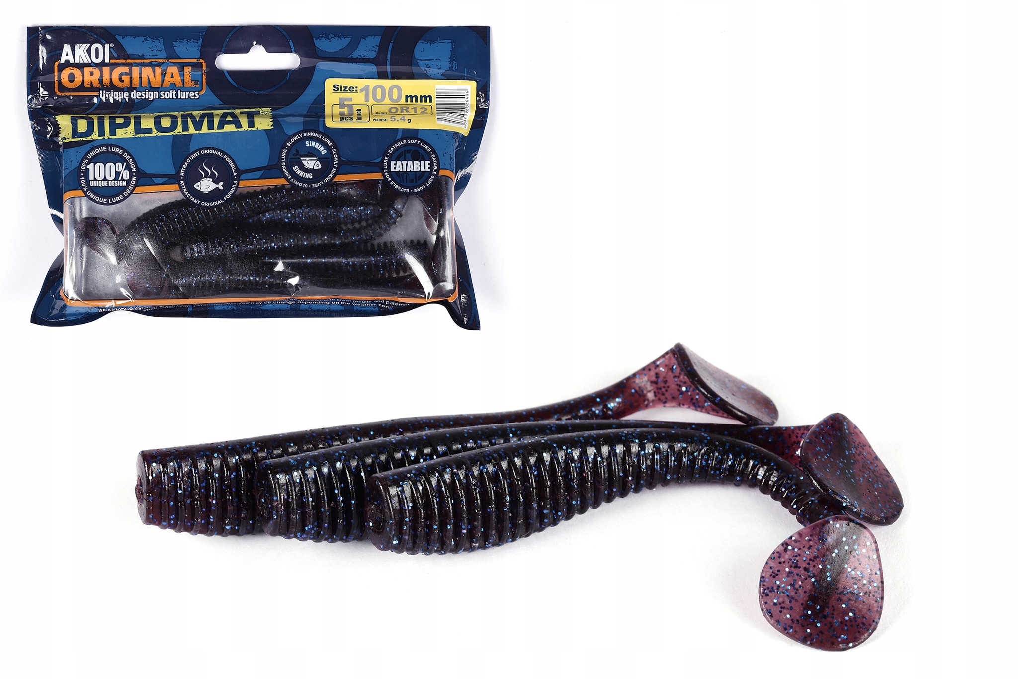 Opakowanie Gum Akkoi Diplomat 125mm 4 szt OR12