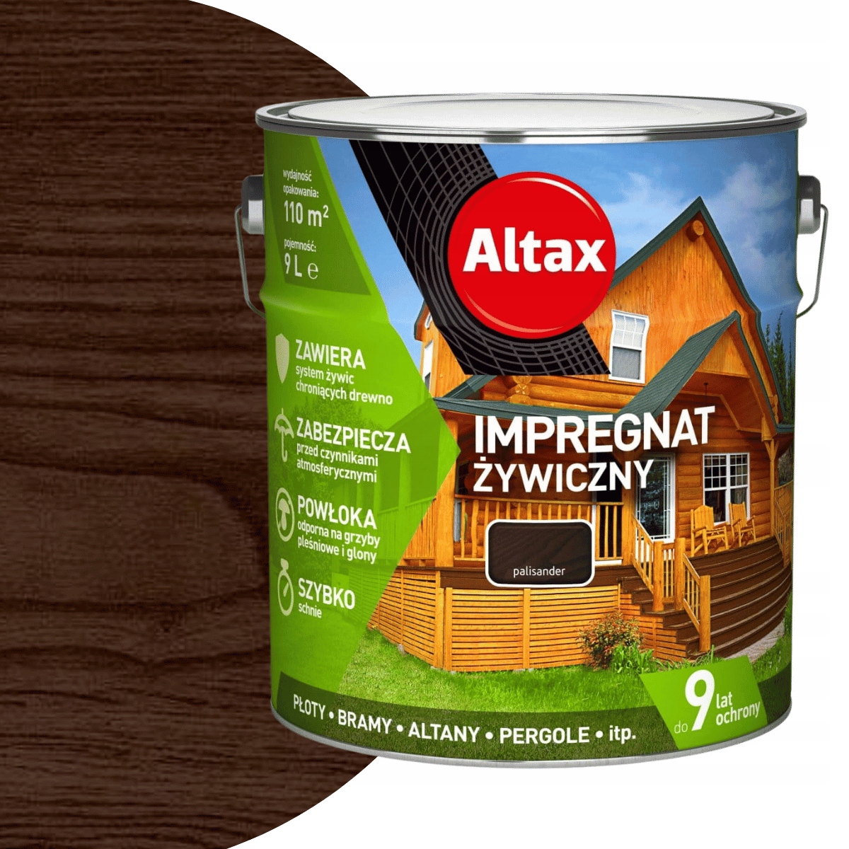 Altax Impregnat Żywiczny 9L Palisander