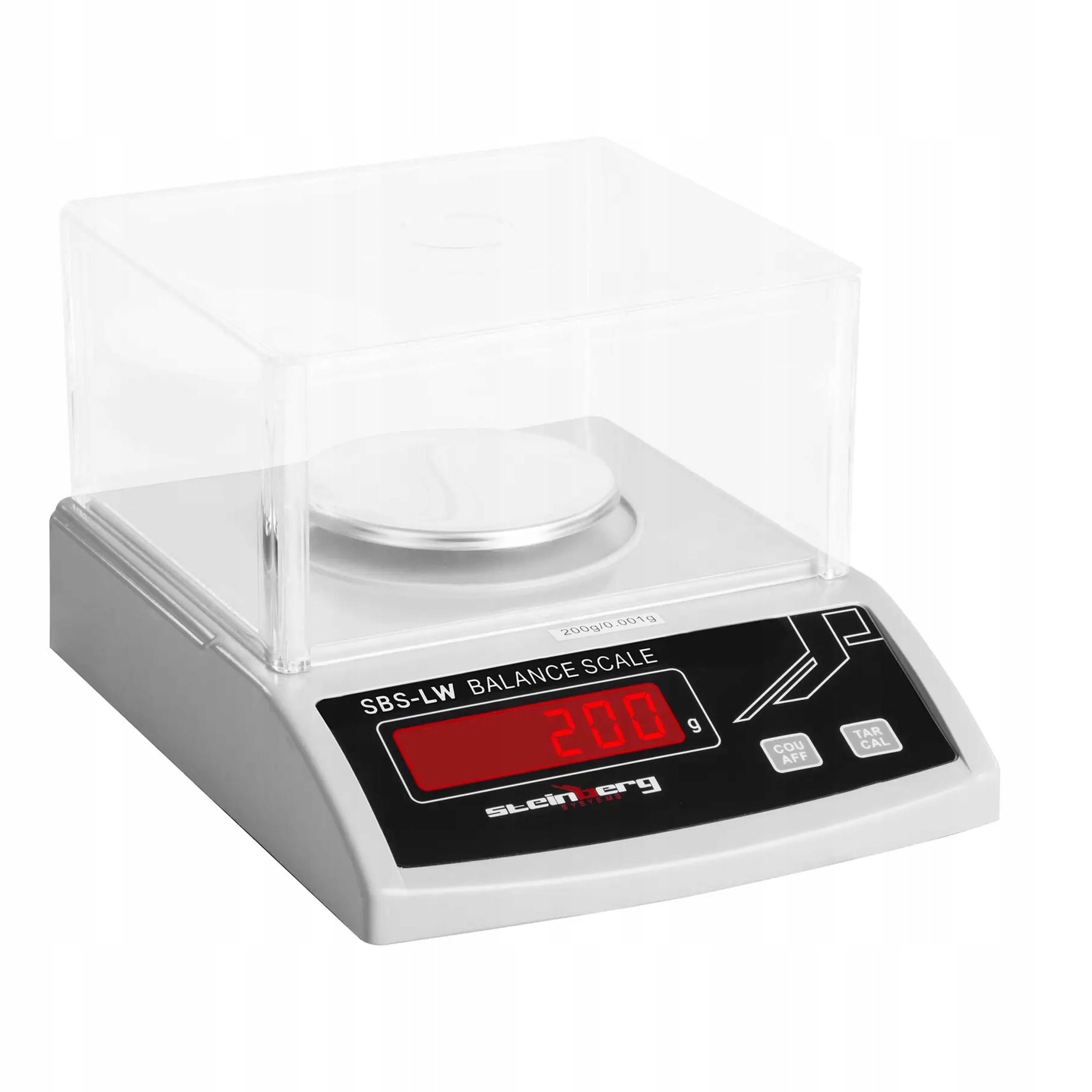 Laboratorní Váha s přesným krytem 200 g/0,001 g, počítání Led