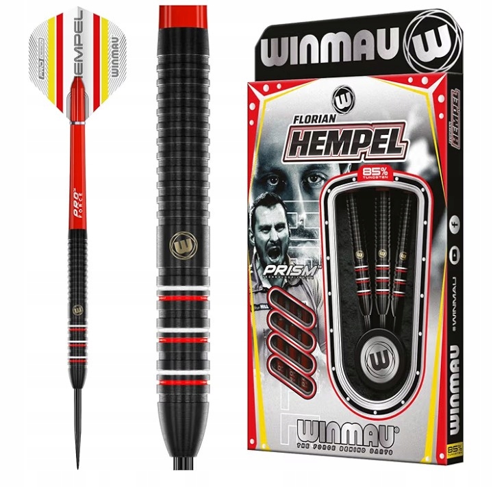 Lotki Rzutki Dart Winmau Florian Hempel Pro-Series 85% Wolfram 24 gr