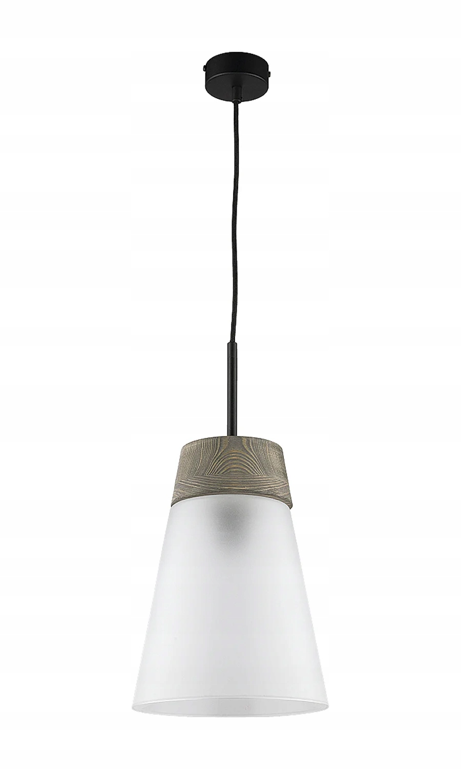Jupiter Škandinávska závesná lampa Domino E27 15W Sklo Drevo