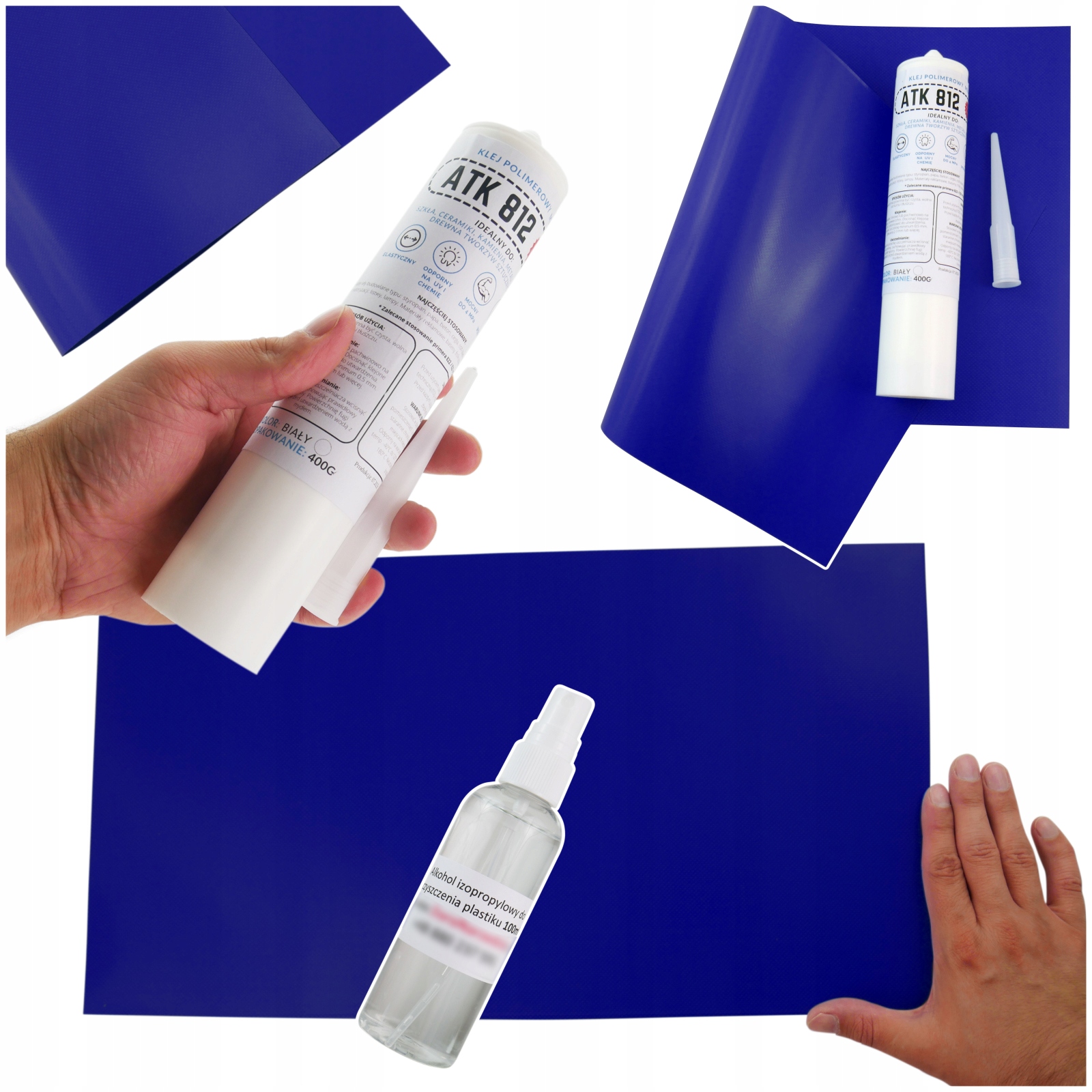 Náplast do bazénu 27x50 cm polymerové lepidlo pro opravu bazénových pontónů