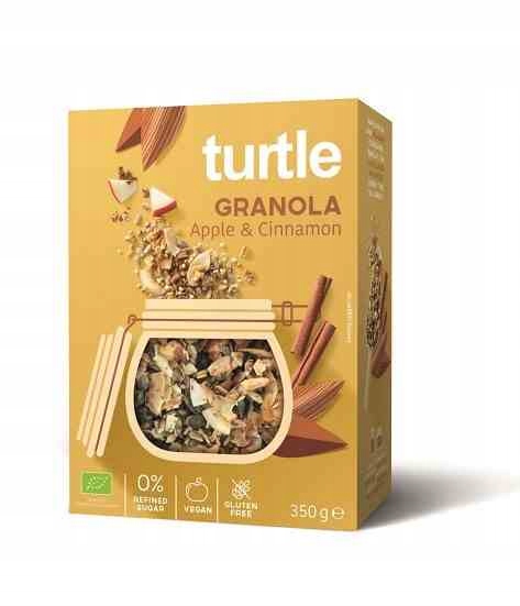 Levně 2x Turtle Granola jablko skořice bezlepková Bio 350 g